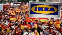 Anlässlich des WM-Finals sperren Ikea und einige Geschäfte in Madrid früher zu.