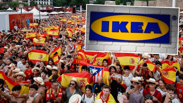 Anlässlich des WM-Finals sperren Ikea und einige Geschäfte in Madrid früher zu.
