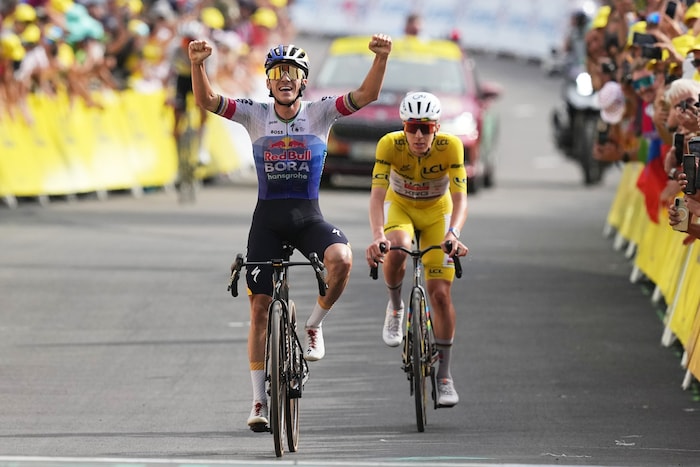 Remco Evenepoel prevailed over Tadej Pogacar.