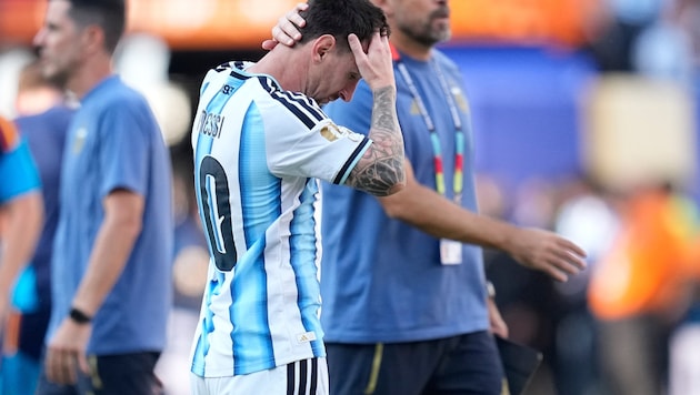 Der Traum vom zweiten WM-Titel platzte für Argentiniens Superstar Lionel Messi.
