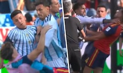Argentiniens Leandro Paredes sorgte für unschöne Szenen nach Schlusspfiff.
