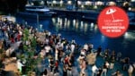 Die Tänze Bachata und Salsa geben Hunderte Menschen immer montags und freitags am Donaukanal zum ...
