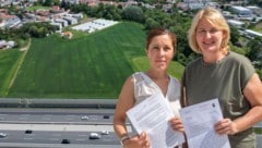 Narbesgruber und Krismer kämpfen weiter, damit nicht noch mehr Grünflächen in Leobersdorf dem ...