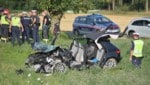 Der Seat Ibiza der Spanier wurde aufgeschnitten, um den Lenker zu befreien.