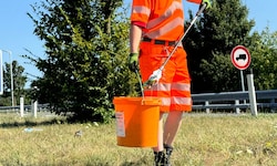 Die Asfinag Mitarbeiter im Einsatz entlang den Autobahnen.