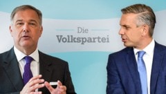 Wirtschaftskammer-Wien-Chef Walter Ruck (li.), Minister Wolfgang Hattmannsdorfer: „Was du da ...