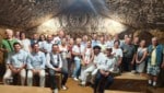 Auf dem Programm stand unter anderem der Besuch der Kapelle des Weingutes Vino Lauko 16 Meter ...