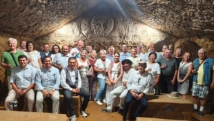 Auf dem Programm stand unter anderem der Besuch der Kapelle des Weingutes Vino Lauko 16 Meter ...