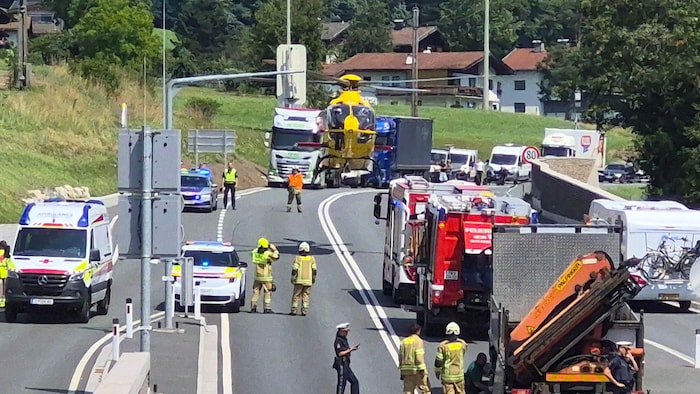 Der Großeinsatz am Montagnachmittag in Scheffau