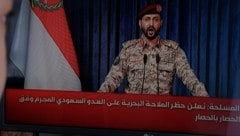 Die Verkündung der Seeblockade durch Houthi-Sprecher Jahja Sarea