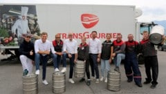 Vor dem Essen ist nach der Lieferung: Das Team des Gastronomie-Großhändlers Transgourmet ...