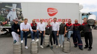 Vor dem Essen ist nach der Lieferung: Das Team des Gastronomie-Großhändlers Transgourmet ...