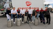 Vor dem Essen ist nach der Lieferung: Das Team des Gastronomie-Großhändlers Transgourmet ...