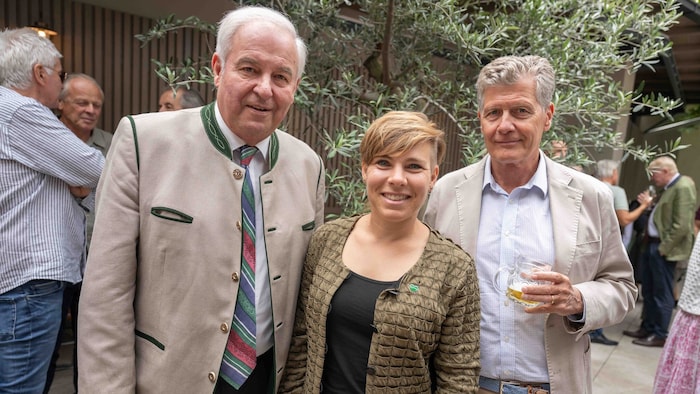 Lafer-Fans: Hermann Schützenhöfer, Nicole Schmidhofer und Karl Hohenlohe (v.l.).