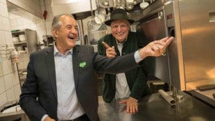 Schmähführer in der Küche: Manager Josef Sorger (links) und Starkoch Johann Lafer