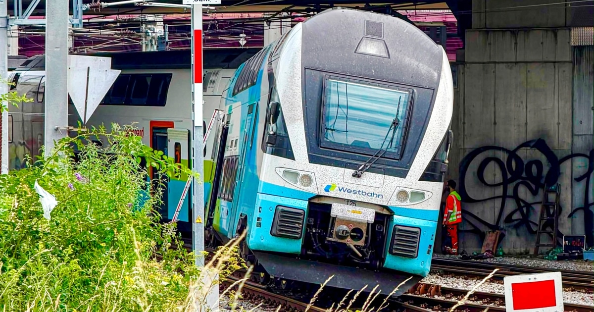 Zug entgleiste im Salzburger Hauptbahnhof