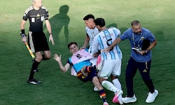 Schlechte Verlierer: Die argentinischen Spieler sorgten nach dem WM-Finale für einen Eklat. 