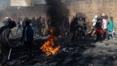 Ausländerfeindliche Demonstrationen arten in Südafrika immer wieder aus.