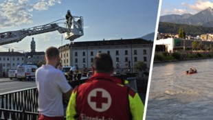 Im Bereich der Innbrücke im Stadtzentrum wurde der Mann aus dem Fluss geborgen.