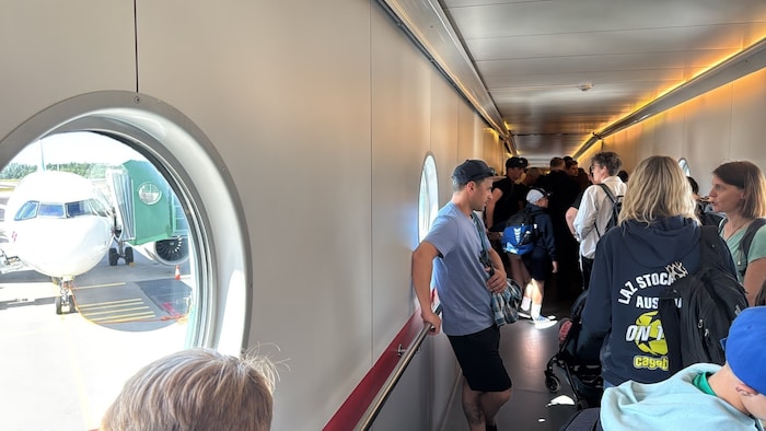 Bitte warten: Auch beim Rückflug mit Eurowings kam es noch einmal zu Verzögerungen.