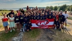 Gruppenbild in Göteborg: Das LAZ Stockerau ist trotz Turbulenzen stolz auf den Schweden-Trip. 