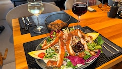 Entrecôte und Backhendlsalat, ein Fest für die Sinne: Bei Hubers am Garnmarkt in Götzis isst ...