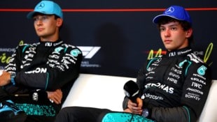 George Russell (li.) steht aktuell im Schatten von Senkrechtstarter Kimi Antonelli.