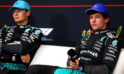 George Russell (li.) steht aktuell im Schatten von Senkrechtstarter Kimi Antonelli.