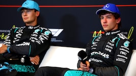 George Russell (li.) steht aktuell im Schatten von Senkrechtstarter Kimi Antonelli.