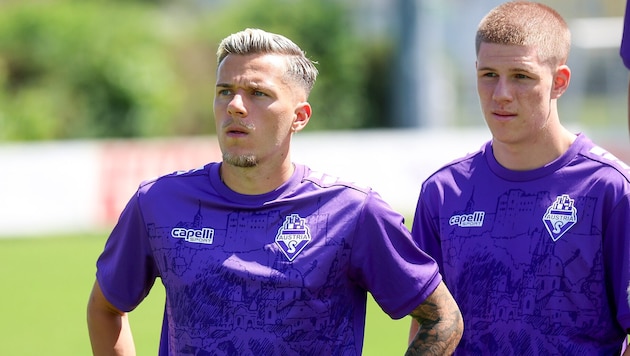 Florian Rieder (li.) hat bei Austria Salzburg noch mehr Verantwortung übernommen.
