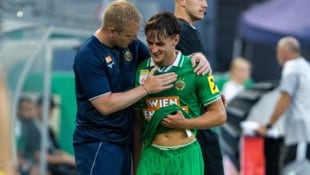 GEPA Trainer Johannes Hoff Thorup (li.) und Moritz Oswald.