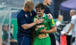 Trainer Johannes Hoff Thorup (li.) und Moritz Oswald.