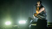 Der dunkle Industrial Rocker Marilyn Manson hier bei einem Auftritt unlängst auf einem Festival ...