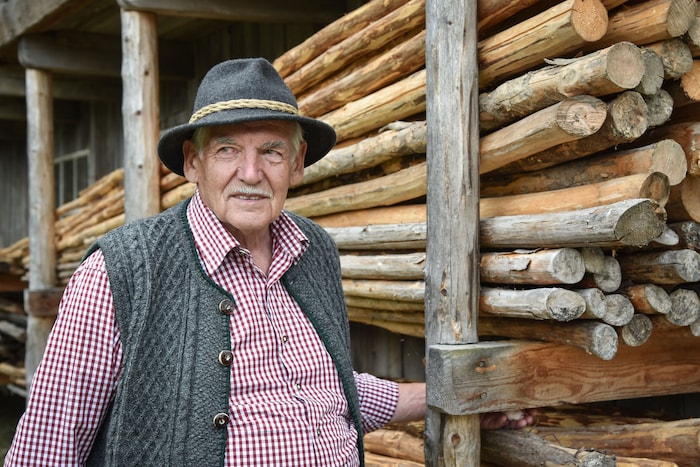 Walter Marksteiner denkt zurück an die Zeit der Holztrift auf der Ache.