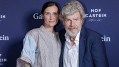 Reinhold Messner zuletzt bei einem Event in Österreich, gemeinsam mit seiner dritten Ehefrau ...