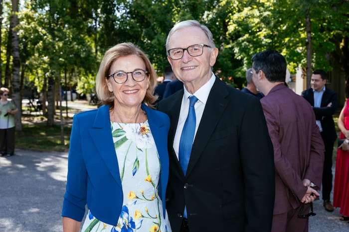 WKV-Präsident Karlheinz Kopf mit Karin
