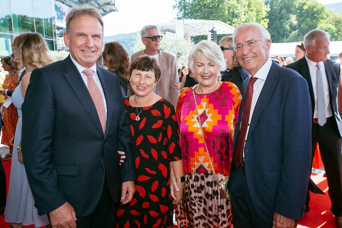 Herbert und Ilga Sausgruber ließen sich die Eröffnung nicht entgehen.