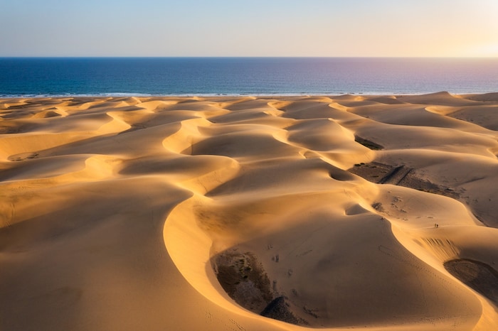 Die goldenen Dünen von Maspalomas.