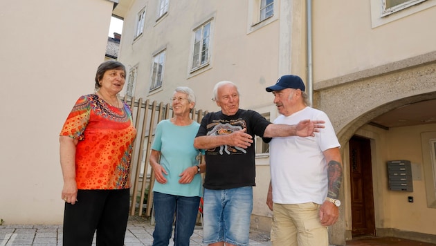 Irene Schweitzer, Melitta Murauer, Robert Murauer und Otto Schweitzer machten viel durch.