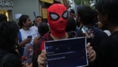 Anti-Regierungs-Protest in Mumbai