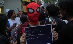 Anti-Regierungs-Protest in Mumbai