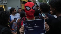 Anti-Regierungs-Protest in Mumbai