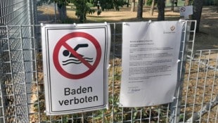 Wegen deutlich erhöhter E.-coli-Werte darf im Badeteich St. Margarethen bis auf Weiteres nicht ...