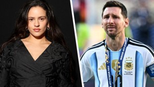 Latin-Popsängerin Rosalía und Lionel Messi