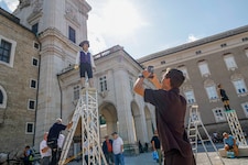 Die Figuren sind schon jetzt beliebte Fotomotive