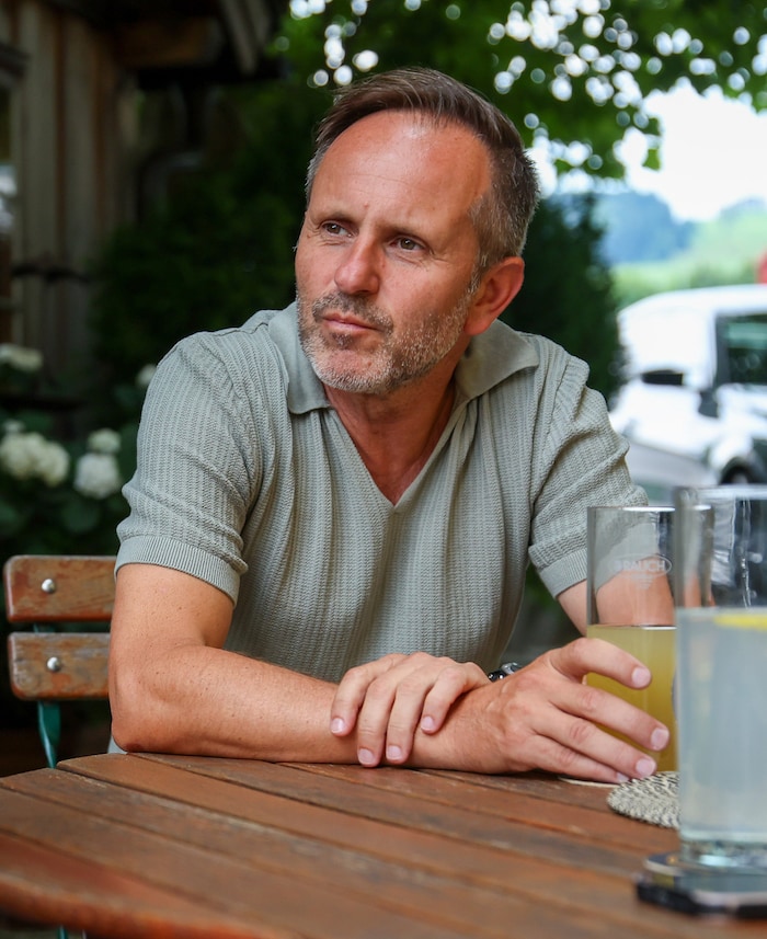 Mario Lapkalo traf sich mit der „Krone“ in Eugendorf zum Gespräch.