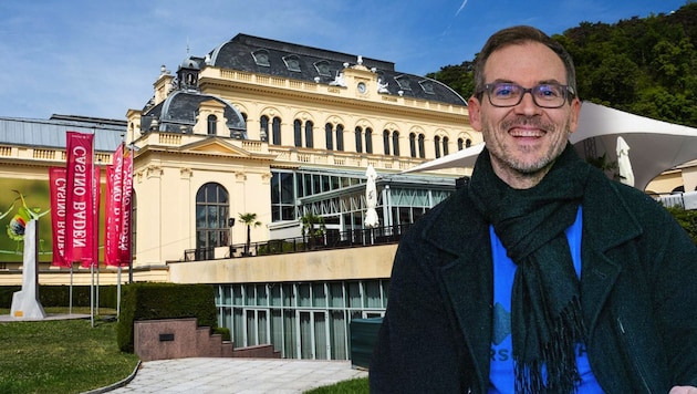 Christopher Lane, Badener Galerist und Architekt, hofft auf zahlreiche Besucher seiner ...