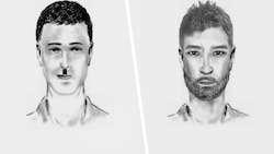 Die Polizei sucht nach diesen beiden Männern.