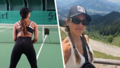 Fitness statt Faulenzen: Jessica Alba macht Tirol unsicher – mit Wanderschuhen, Tennisschläger ...