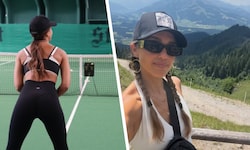 Fitness statt Faulenzen: Jessica Alba macht Tirol unsicher – mit Wanderschuhen, Tennisschläger ...